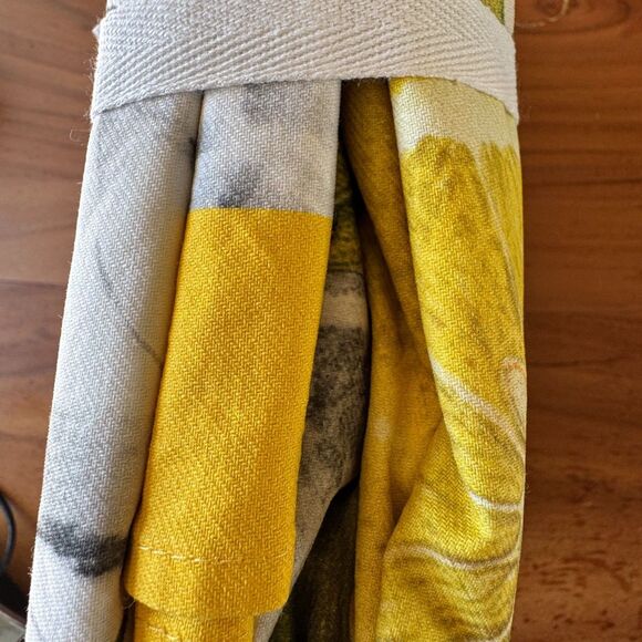 Williams Sonoma Limone 100% Cotton Twill Table Cloth Kitchen Linens Lemons Italy - Picture 5 of 8